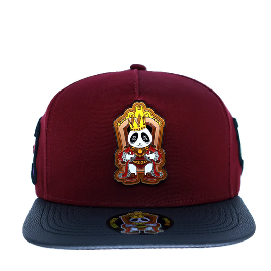 Panda King - Burgundy/Black V/Piel