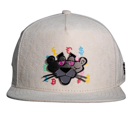 Pantera Negra Full Print Huellas Blancas Flat