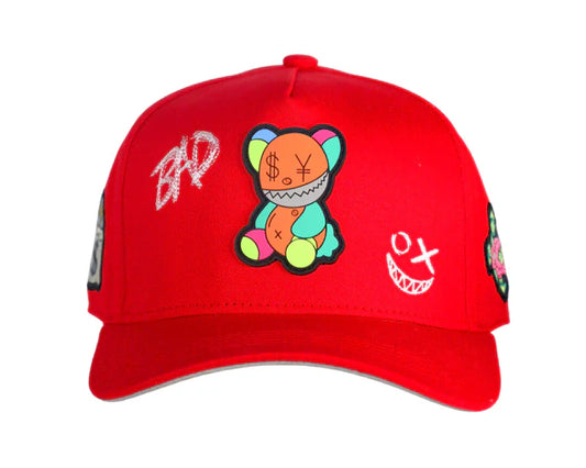 DESIGN CAP BAD BEAR RED