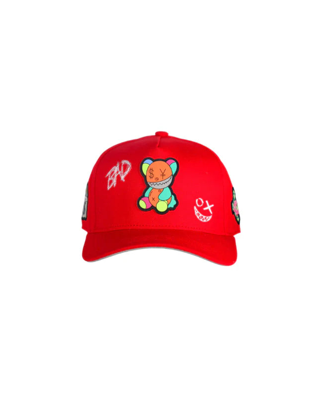 DESIGN CAP BAD BEAR RED